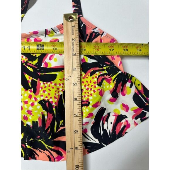 Decree Women's Bohemian Bikini Top Swimsuit Size 1X Floral Print Rushed - Picture 4 of 11